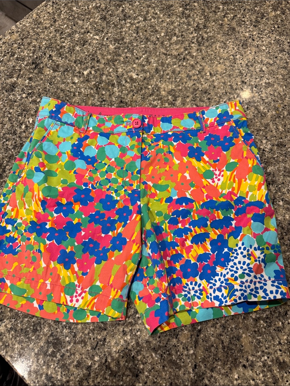 Talbots Bright Multi Floral Cotton Shorts